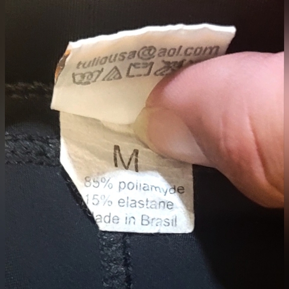 TULIO | Clubber Black & Red Trunk Style Swim Shorts / Trunks | Size: M - Picture 5 of 5